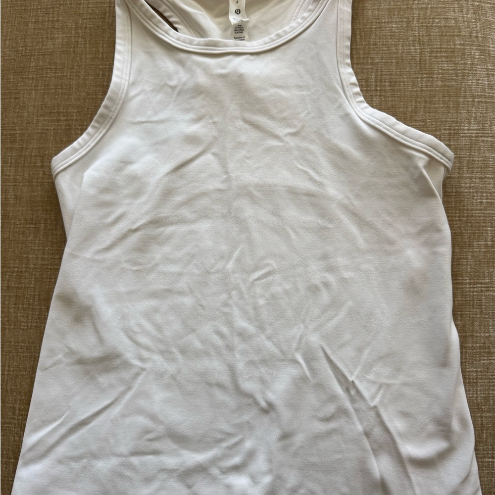 Lululemon Align waist length racer back tank top. Athletica White Tank Top